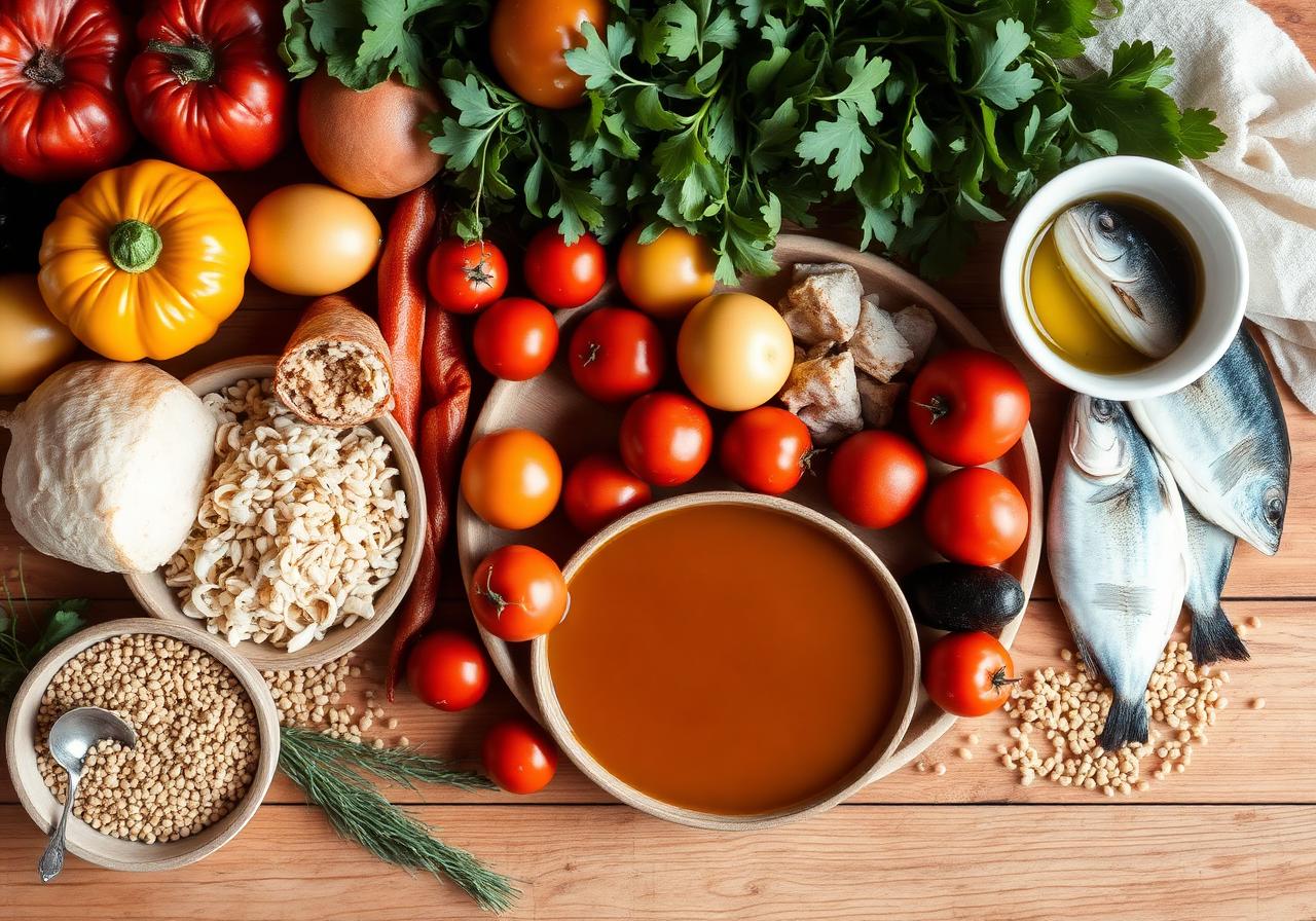 Alimenti mediterranei freschi